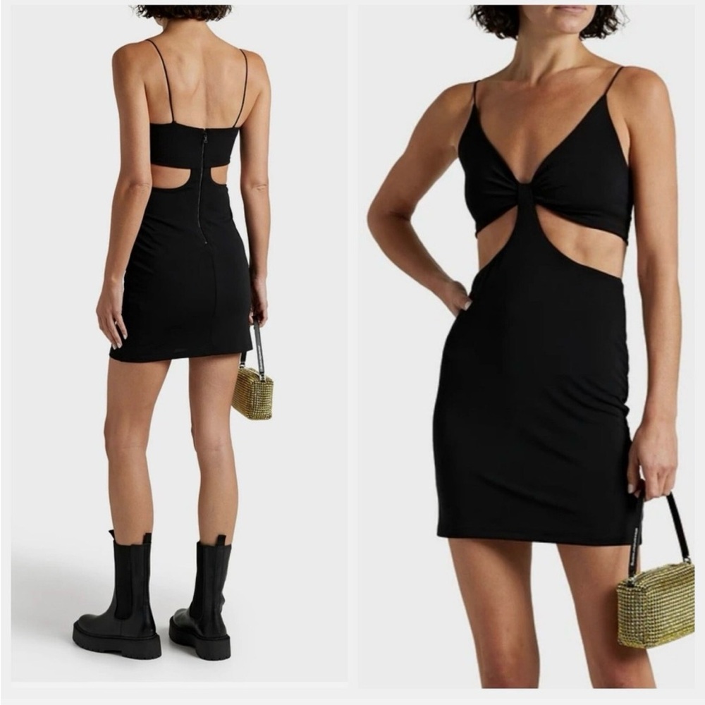 ✨ Alice + Olivia Havana Cutout Cady Mini Dress — Size 6 ) ✨